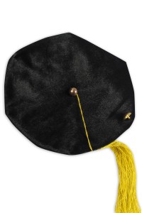 GGC017 custom doctoral cap hex cap velvet cap graduation cap manufacturer